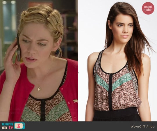 ALC Neville Top in Ditsy Floral worn by Analeigh Tipton on Manhattan Love Story