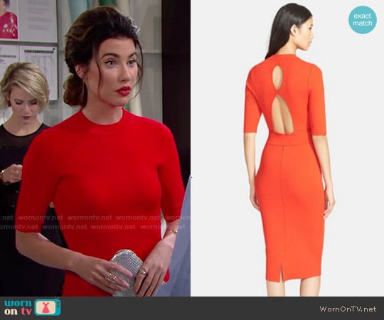 ALC Scoppa Dress worn by Steffy Forrester (Jacqueline MacInnes Wood) on The Bold and the Beautiful