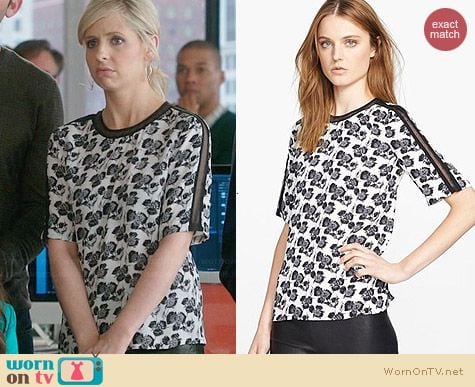 ALC Smith Top worn by Sarah Michelle Gellar on The Crazy Ones