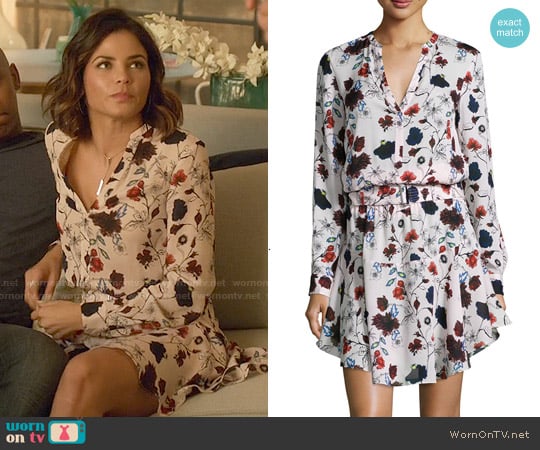 ALC The Way Floral-Print Dress worn by Lucy Lane (Jenna Dewan Tatum) on Supergirl