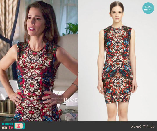 Alexander McQueen Stained Glass Print Sleeveless Dress worn by Marisol Duarte (Ana Ortiz) on Devious Maids