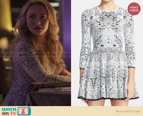 Alexander McQueen Crochet Lace Full Skirt Dress worn by Hayden Panettiere on Nashville