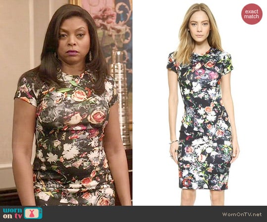 Alexander McQueen Long Body Con Floral Dres worn by Cookie Lyon (Taraji P. Henson) on Empire