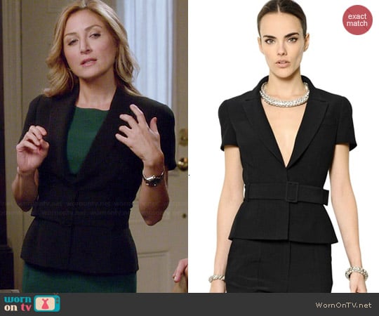 Alexander McQueen Short Sleeve Jacket worn by Maura Isles (Sasha Alexander) on Rizzoli and Isles