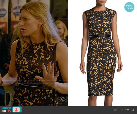 Alexander McQueen Printed Bodycon Zip Dress worn by Josslyn Carver (Jes Macallan) on Mistresses