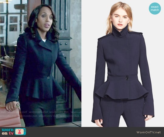 Alexander McQueen Wool Military Jacket worn by Olivia Pope (Kerry Washington) on Scandal