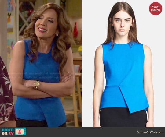 Alexander Wang Asymmetric Peplum Tank worn by Daniela (Maria Canals-Barrera) on Cristela