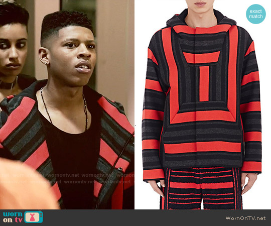 Alexander Wang Baja Striped Hooded Jacket worn by Hakeem Lyon (Bryshere Y. Gray) on Empire