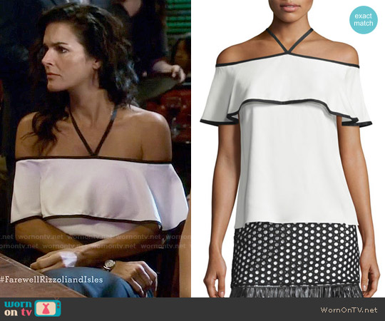 Alexis Isa Top worn by Angie Harmon on Rizzoli & Isles