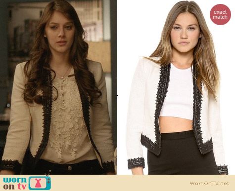 Alice + Olivia Amaya Jacket worn by Aubrey Peeples on Nashville