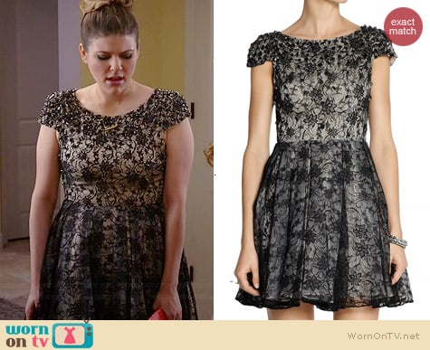 Alice + Olivia Aubree Dress worn by Molly Tarlov on Awkward