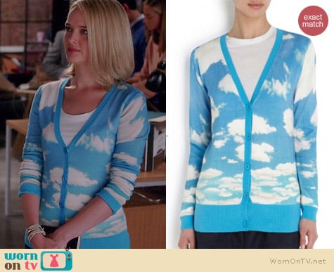 Alice + Olivia Cloud Cardigan worn by Jess Weixler on The Good Wife