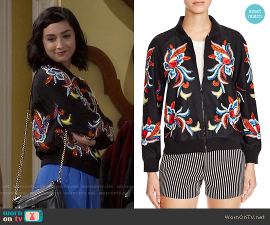 Alice + Olivia Felisa Jacket worn by Mandy Baxter ( Molly Ephraim) on Last Man Standing