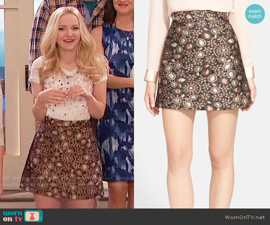 Alice & Olivia Jessa Skirt worn by Liv Rooney (Dove Cameron) on Liv and Maddie