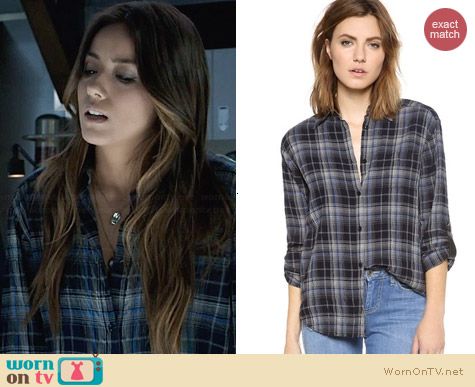 Alice + Olivia Piper Shirt worn by Chloe Bennett on Agents on SHIELD