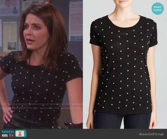 Alice + Olivia Robin Embellished Top worn by Theresa Donovan (Jen Lilley) on Days of our Lives