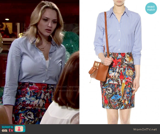 Alice + Olivia Ruela Dress worn by Summer Newman (Hunter King) on The Young and the Restless