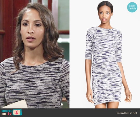 Alice & Olivia Textured Sweater Dress worn by Lily Winters (Christel Khalil) on The Young and the Restless