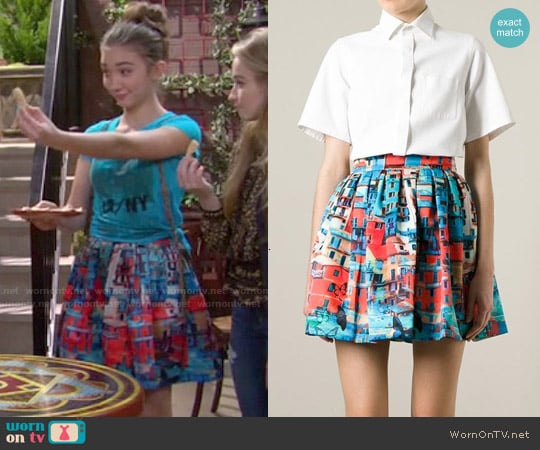 Alice + Olivia Venetian Skirt worn by Riley Matthews (Rowan Blanchard) on Girl Meets World