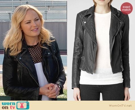 All Saints Cargo Biker Jacket worn by Malin Akerman on Trophy Wife