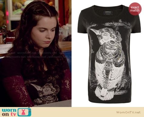 All Saints Dacelo Crew T-Shirt worn by Vanessa Marano on Switched at Birth