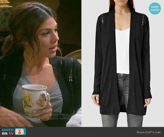 All  Saints Dash Cardigan worn by Abigail Deveraux (Kate Mansi) on Days of our Lives