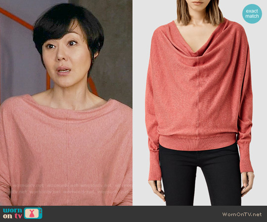 All Saints Elgar Sweater worn by Karen Rhodes (Yunjin Kim) on Mistresses