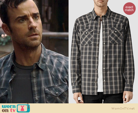 All Saints Frontier Shirt worn by Justin Theroux on The Leftovers