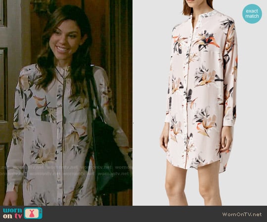 All Saints Helle Yoro Silk Dress worn by Abigail Deveraux (Kate Mansi) on Days of our Lives