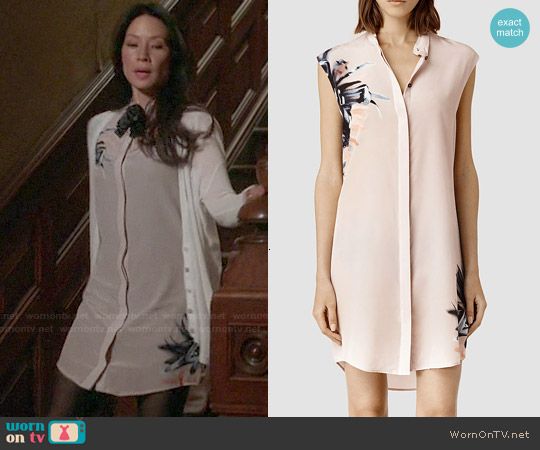 All Saints Luna Haze Dress worn by Joan Watson (Lucy Liu) on Elementary