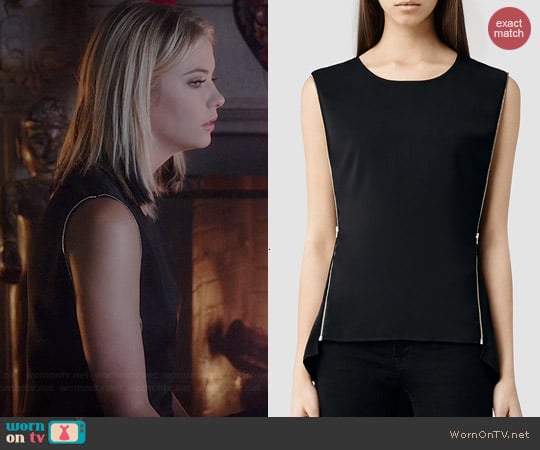 All Saints Ophelia Top worn by Ashley Benson on PLL