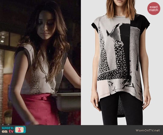 All Saints Paradiso Top worn by Emily Fields (Shay Mitchell) on Pretty Little Liars