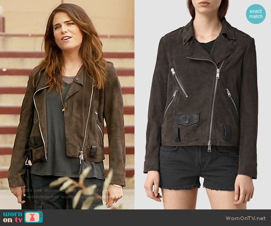 All Saints Richardson Jacket worn by Laurel Castillo (Karla Souza) on How to Get Away with Murder