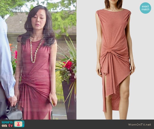 All Saints Riviera Devo Dress worn by Karen Rhodes (Yunjin Kim) on Mistresses