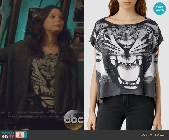 All Saints Roar Pina Tee worn by Quinn Perkins (Katie Lowes) on Scandal