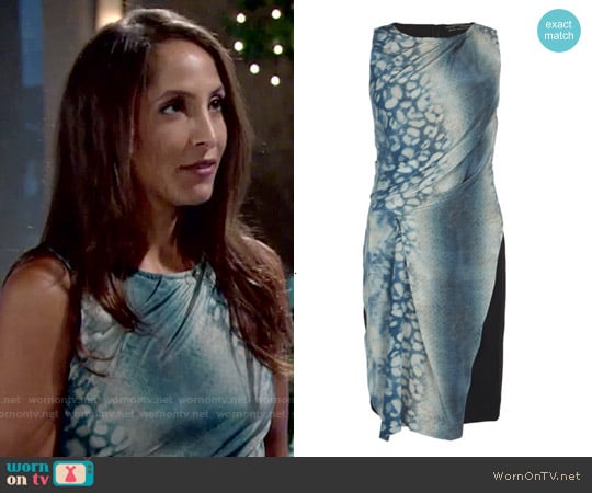 All Saints Serpent Dress worn by Lily Winters (Christel Khalil) on The Young and the Restless