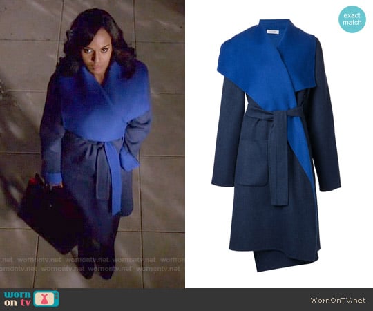 Altuzarra Double Face Opera Coat worn by Olivia Pope (Kerry Washington) on Scandal