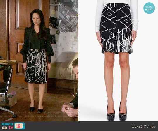 Altuzarra Harold Skirt worn by Joan Watson (Lucy Liu) on Elementary