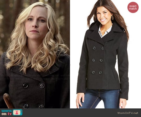 American Rag Hooded Peacoat worn by Candice Accola on The Vampire Diaries