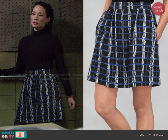 & Other Stories Psychedelic Print Skirt worn by Joan Watson (Lucy Liu) on Elementary