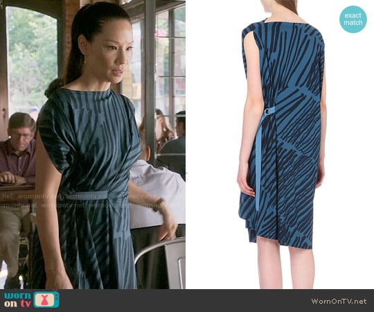 Anglomania Matchstick Cotton Jersey Dress worn by Joan Watson (Lucy Liu) on Elementary