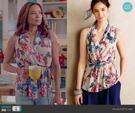 Anthropologie Edria Top worn by April Malloy (Rochelle Aytes) on Mistresses