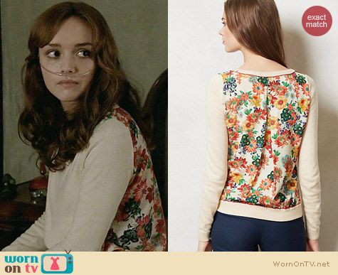 Anthropologie Bloomsbury Pullover worn by Olivia Cooke on Bates Motel