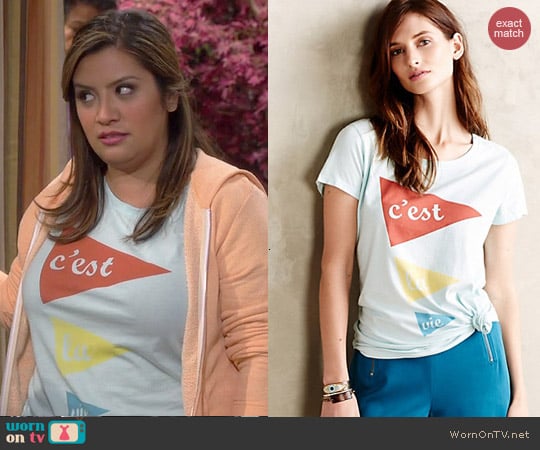 Anthropologie Bonjoyr Tee worn by Cristela Alonzo on Cristela