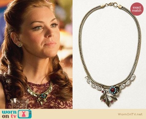 Anthropologie Broderie Necklace worn by Kaitlyn Black on Hart of Dixie