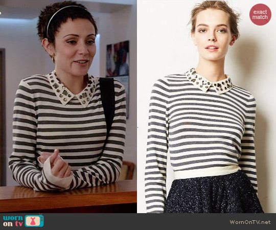 Anthropologie Caramella Pullover worn by Italia Ricci on Chasing Life