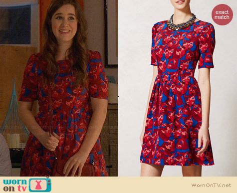 Anthropologie Cheshire Dress worn by Zoe Jarman on The Mindy Project