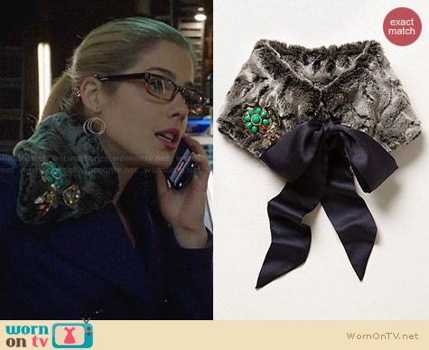 Anthropologie Dame Collar worn by Emily Bett Rickards on Arrow