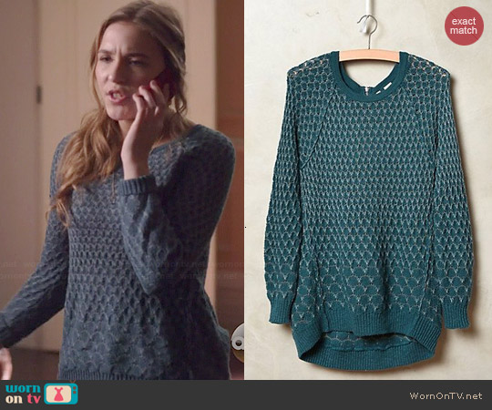 Anthropologie Dot-Dot Sweater worn by Lennon Stella on Nashville