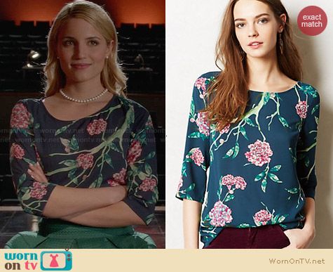 Anthropologie Eira Top worn by Dianna Agron on Glee